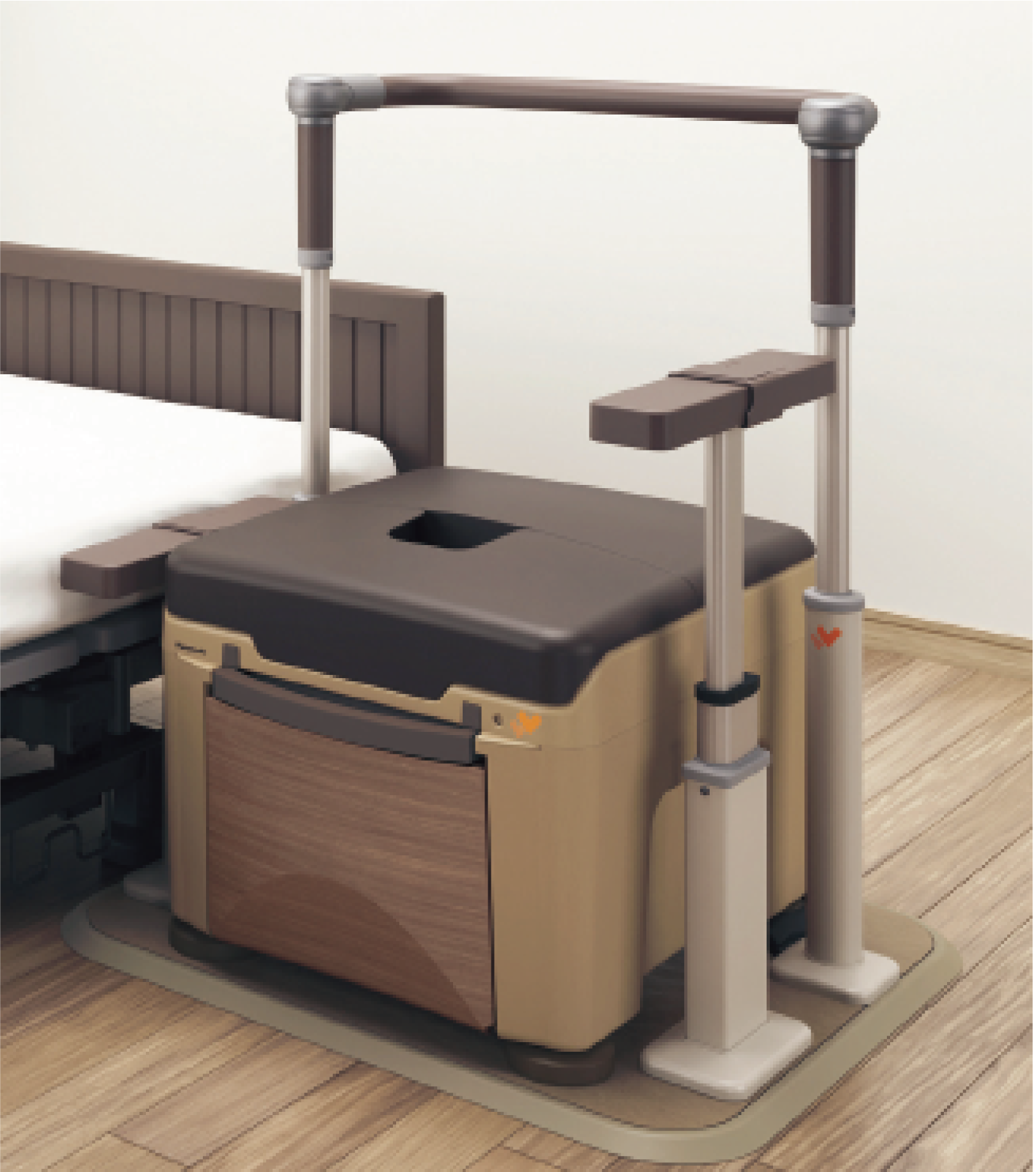 ポータブルトイレラフィーネキューブ、スムーディ〈Pトイレ用〉