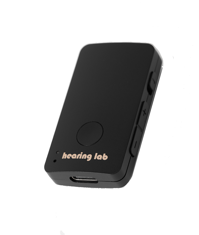 Auracast対応トランスミッター　HL-01R（株式会社聴覚研究所）