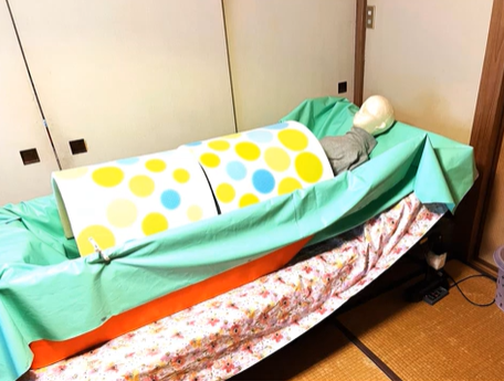 ベッドのお風呂。　