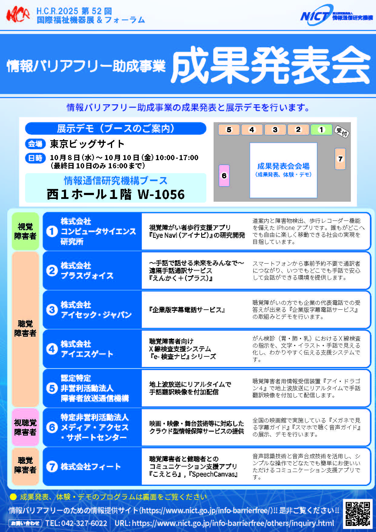 情報バリアフリー助成事業　成果発表会