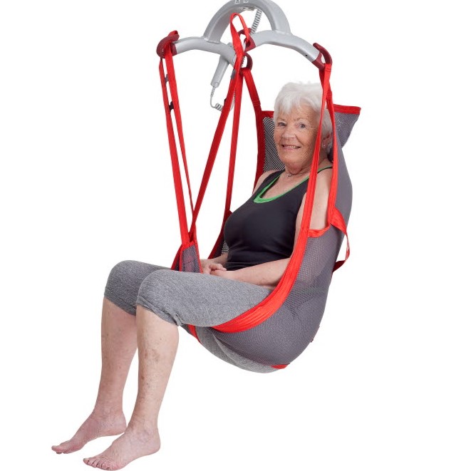 モーリフト 入浴用スリング　頭部サポートあり/なし