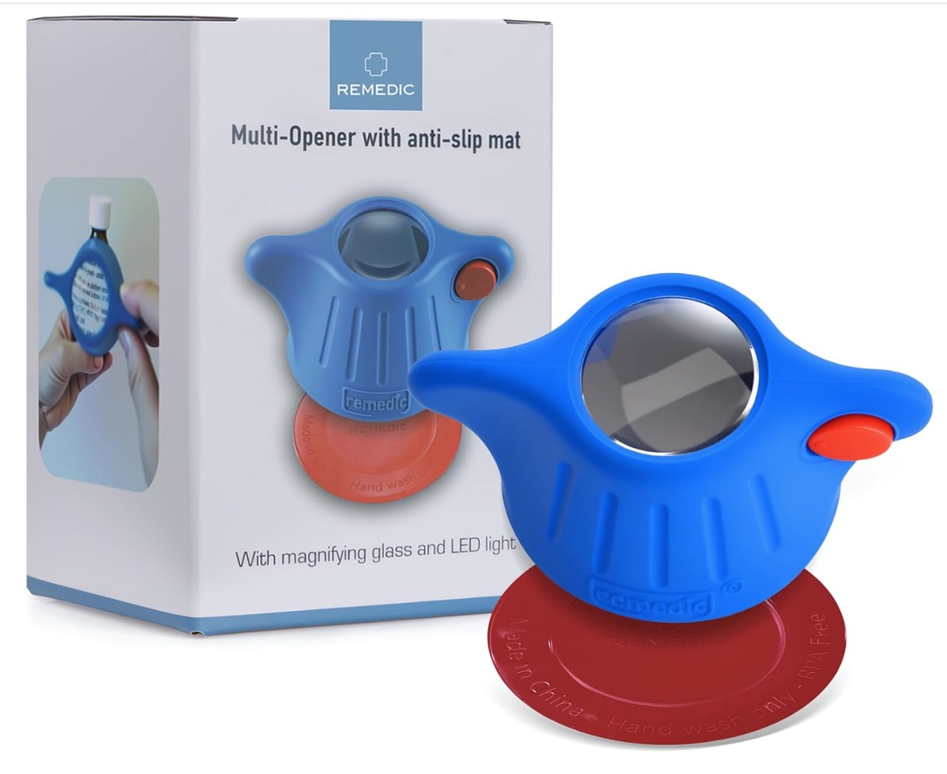 拡大鏡＆LEDライト付き多機能オープナー